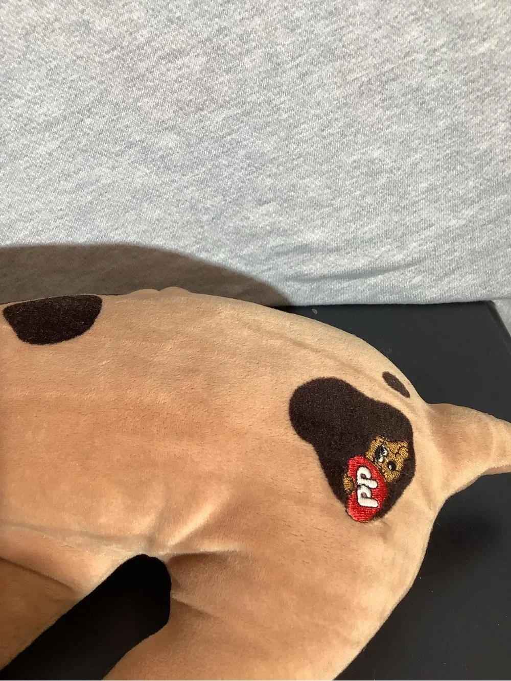 Vintage 1985 Collectors Pound Puppy plush in Brown and Dark Brown